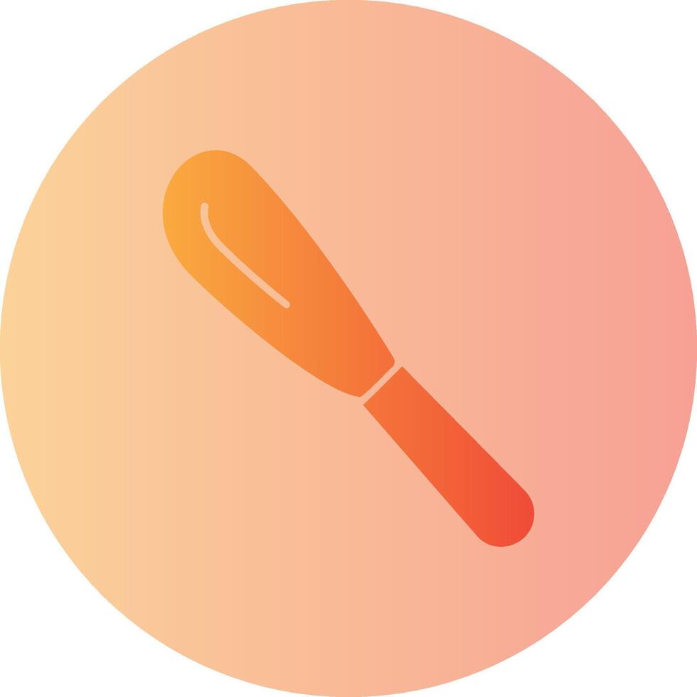Tableware Spreader Gradient Circle Icon vector