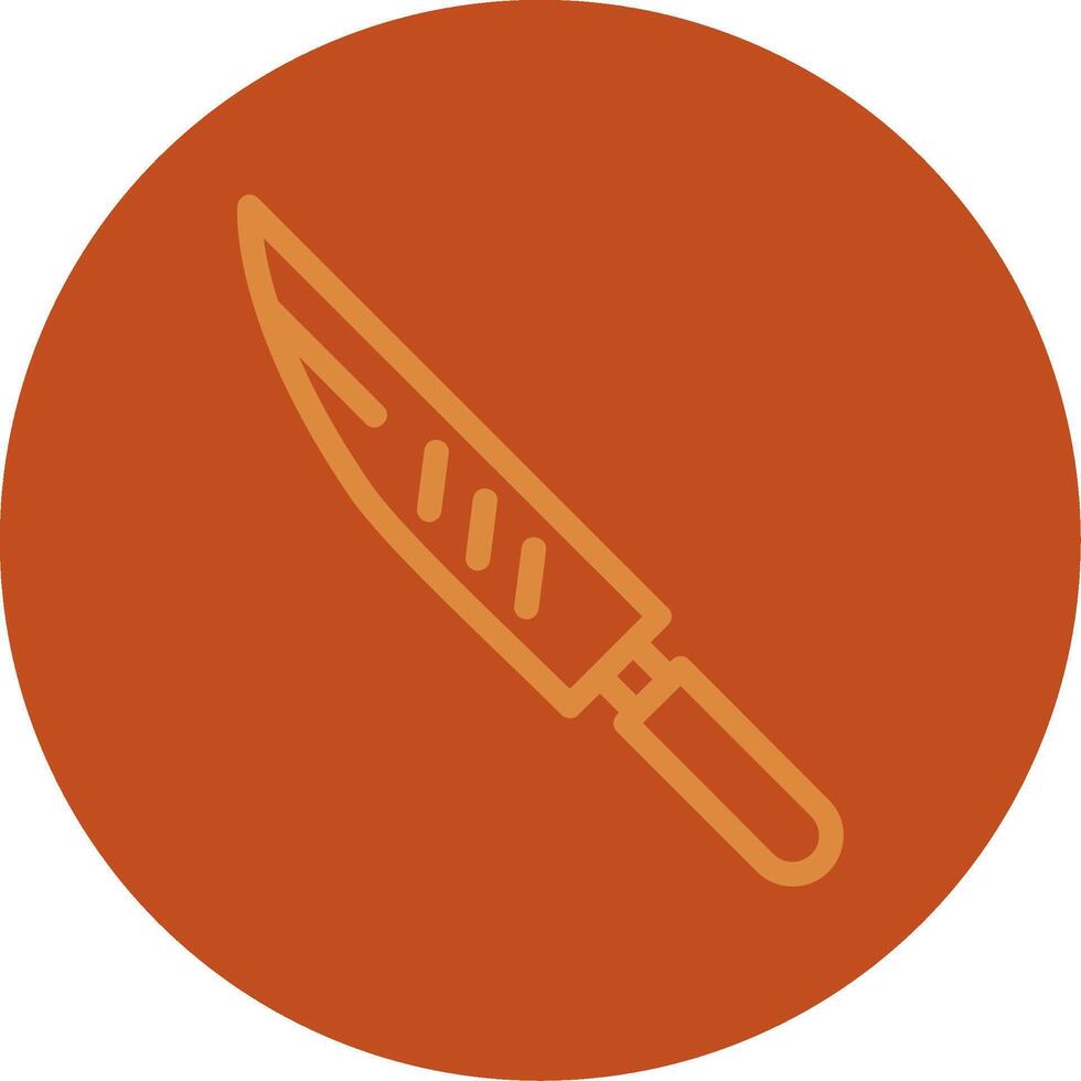 queso cuchillo línea multi color icono vector