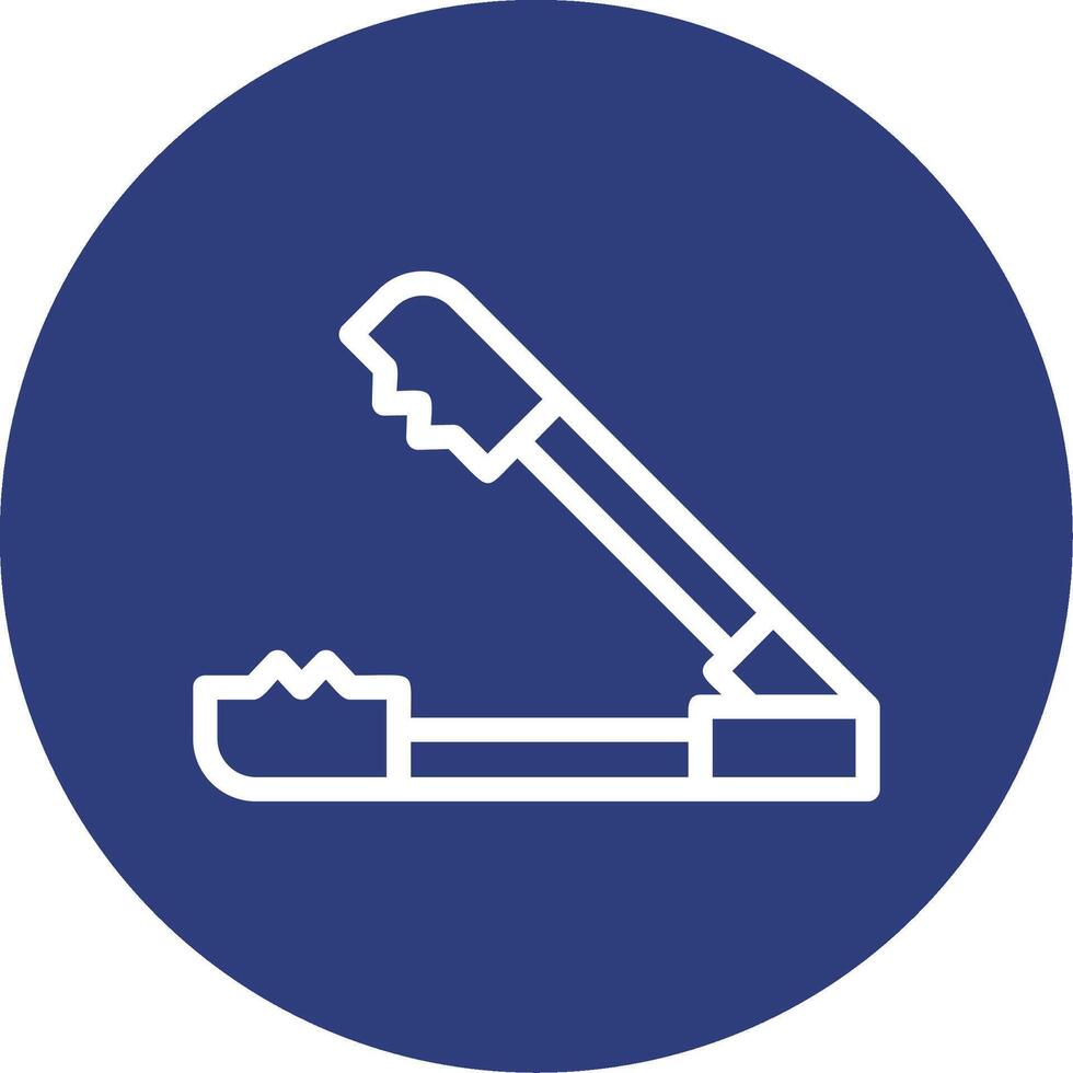 hielo tenazas contorno circulo icono vector
