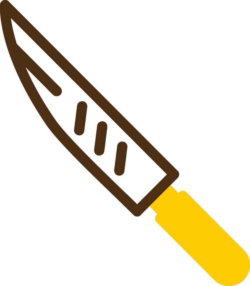 queso cuchillo amarillo mentir circulo icono vector