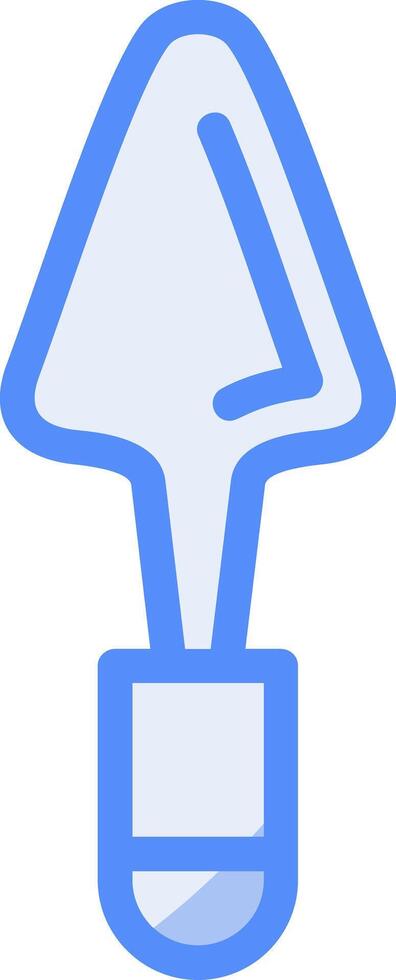 Cake Server Line Filled Blue Icon vector