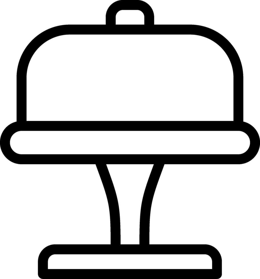 Cake Stand Line Icon vector