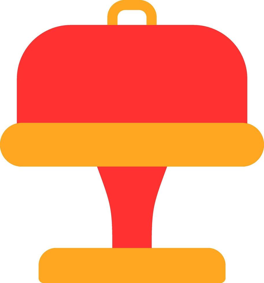 Cake Stand Flat Icon vector