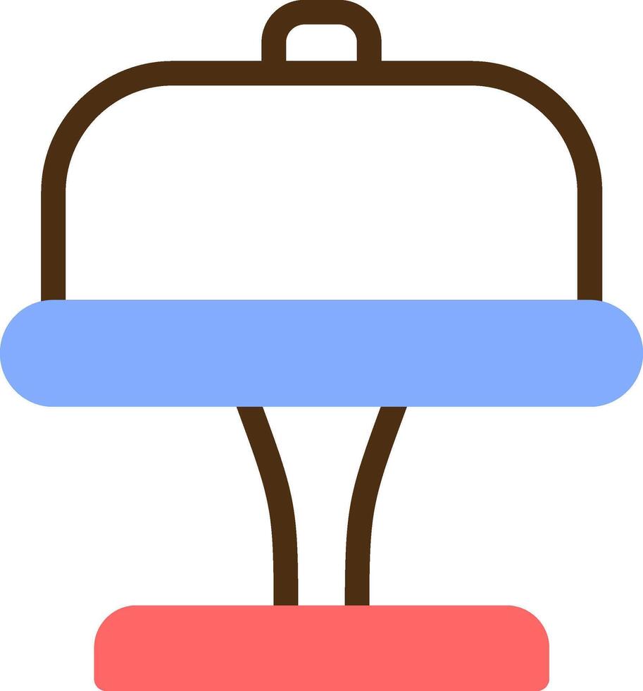 Cake Stand Color Filled Icon vector