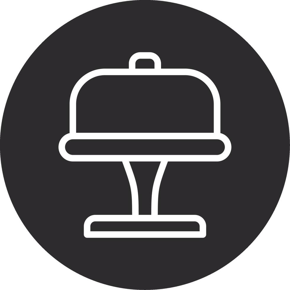 Cake Stand Inverted Icon vector