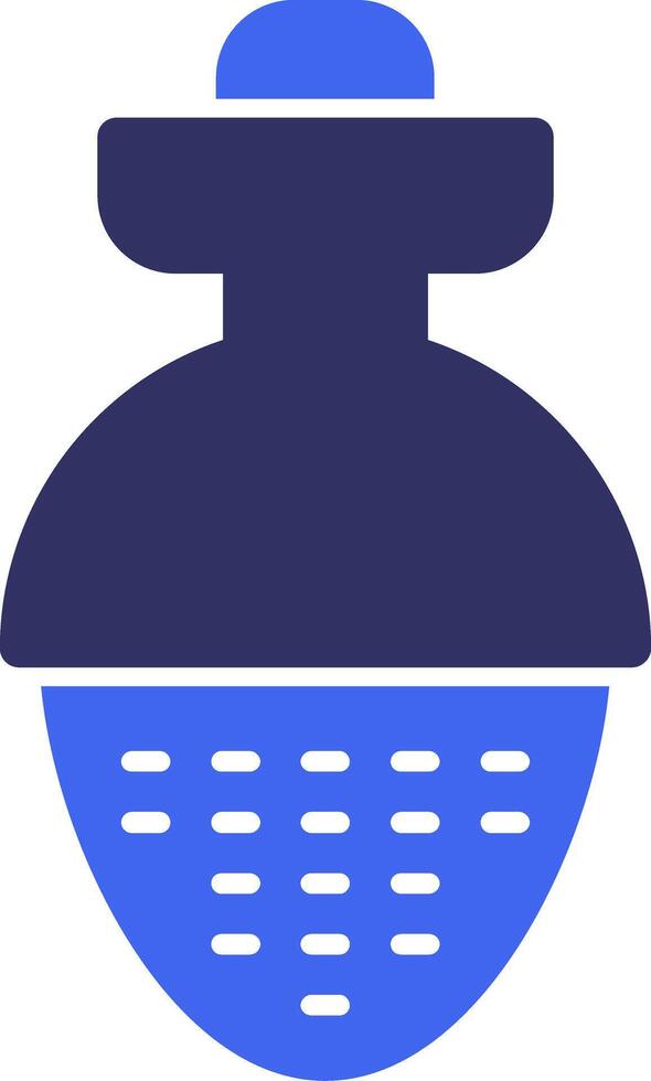 Tea Infuser Solid Two Color Icon vector