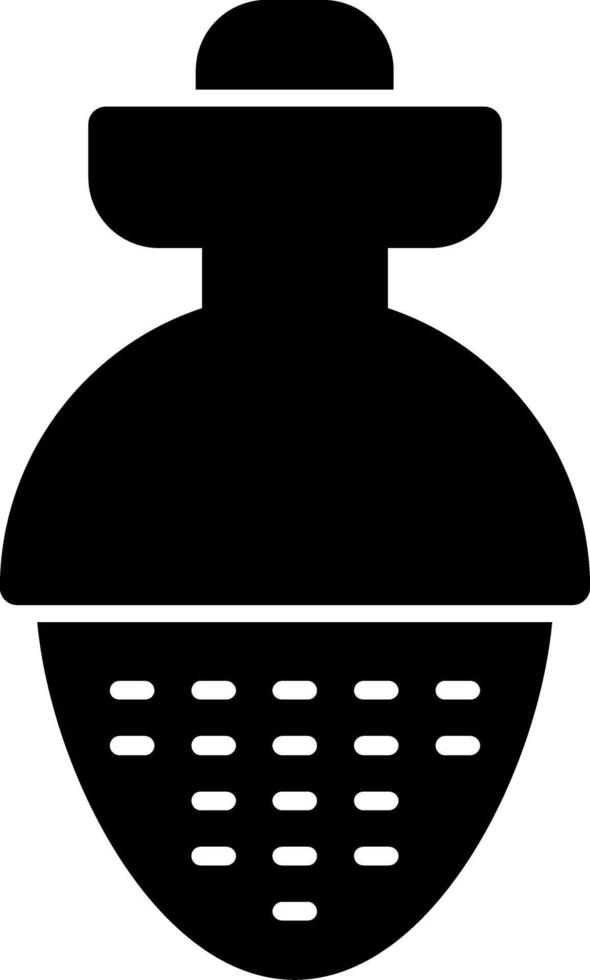 Tea Infuser Glyph Icon vector