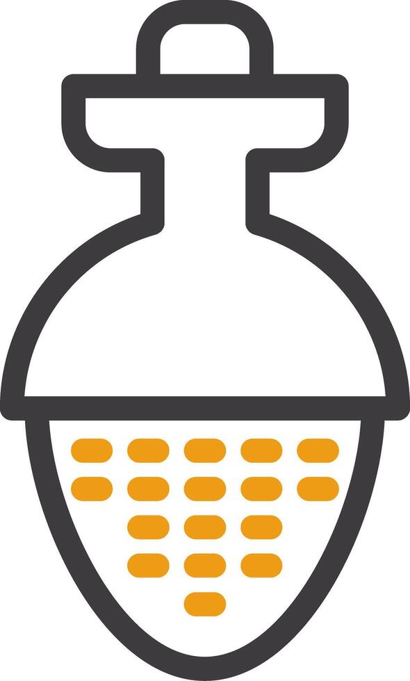 Tea Infuser Line Circle Icon vector