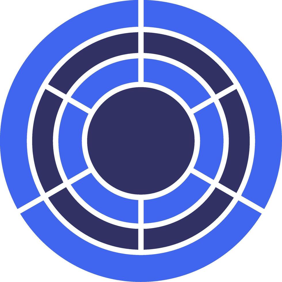 Trivet Solid Two Color Icon vector