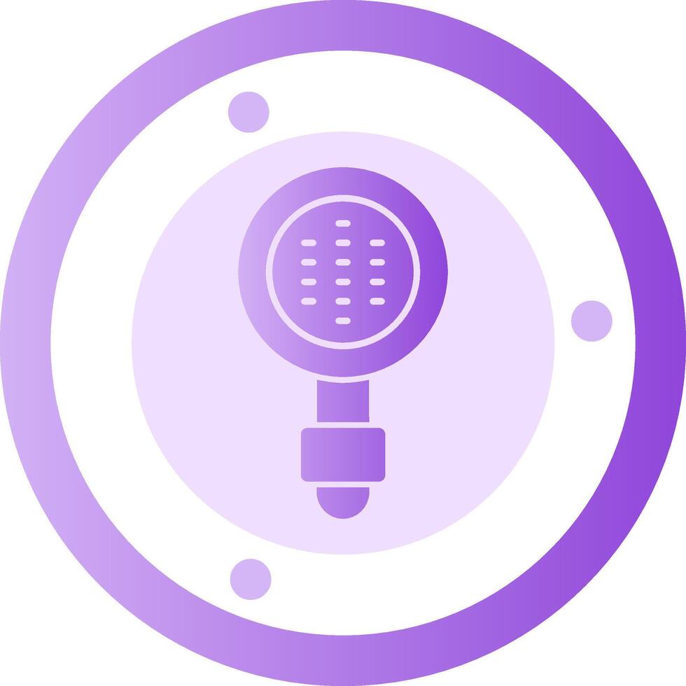 Tea Strainer Glyph Gradient Icon vector