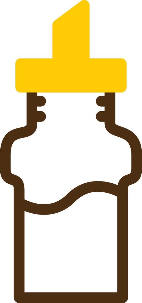Oil and Vinegar Set Yellow Lieanr Circle Icon vector