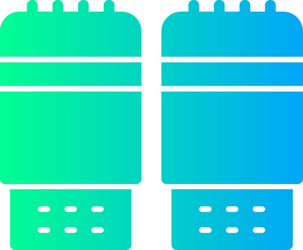 Salt and Pepper Shakers Solid Multi Gradient Icon vector