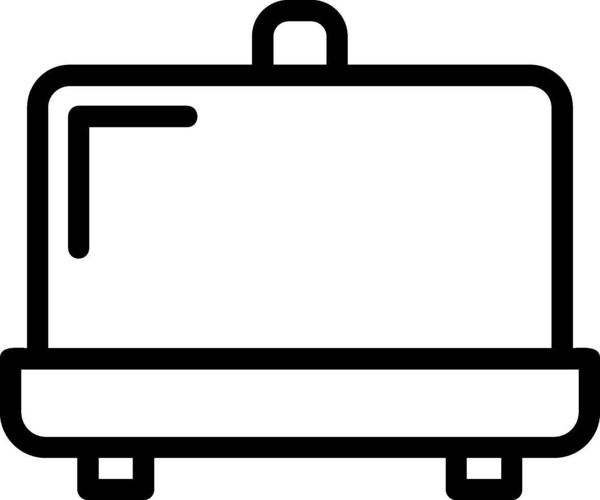 Butter Dish Line Icon vector