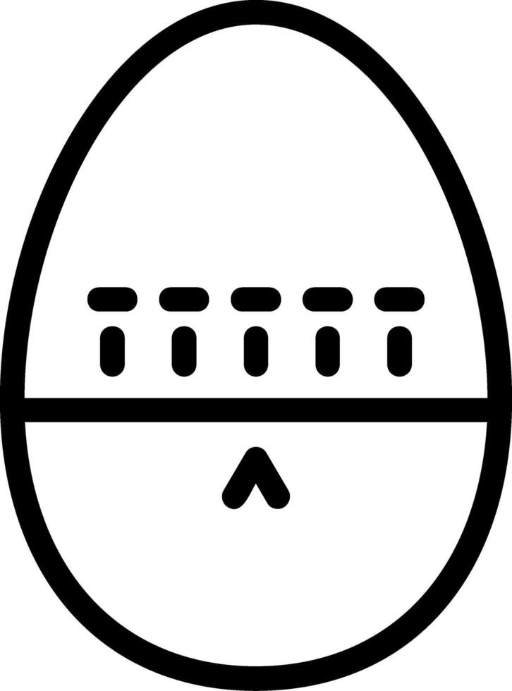 Egg Timer Line Icon vector