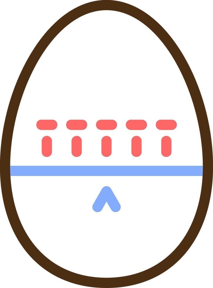 Egg Timer Color Filled Icon vector