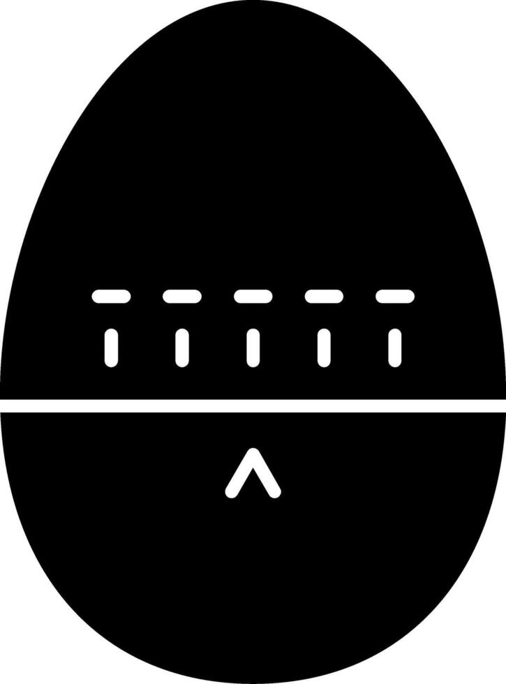 Egg Timer Glyph Icon vector