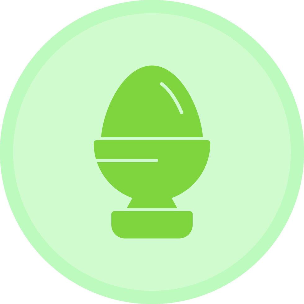 Egg Cup Multicolor Circle Icon vector