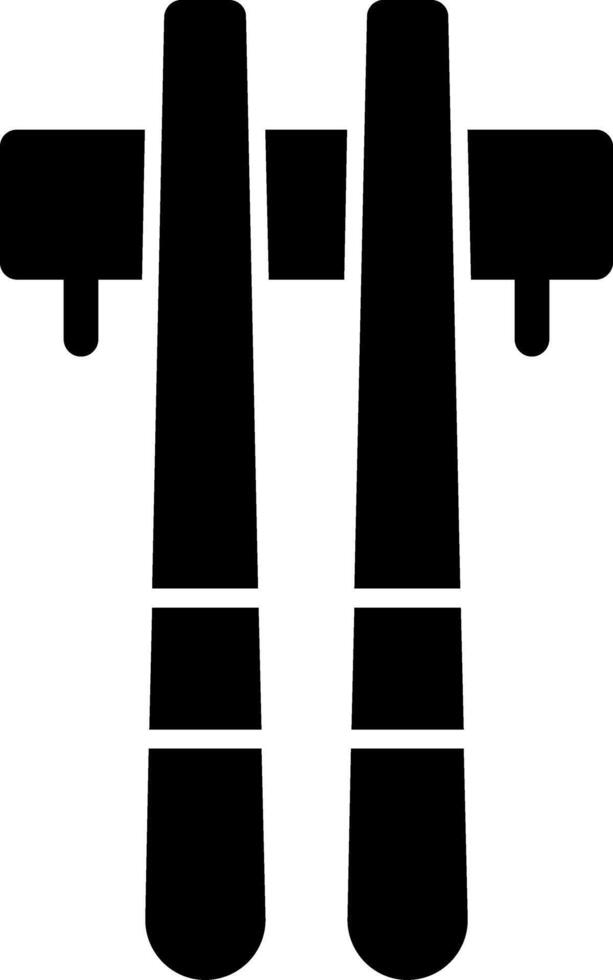 Chopstick Rest Glyph Icon vector