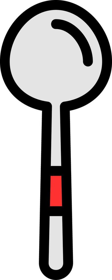 Sugar Spoon Line Filled Icon vector