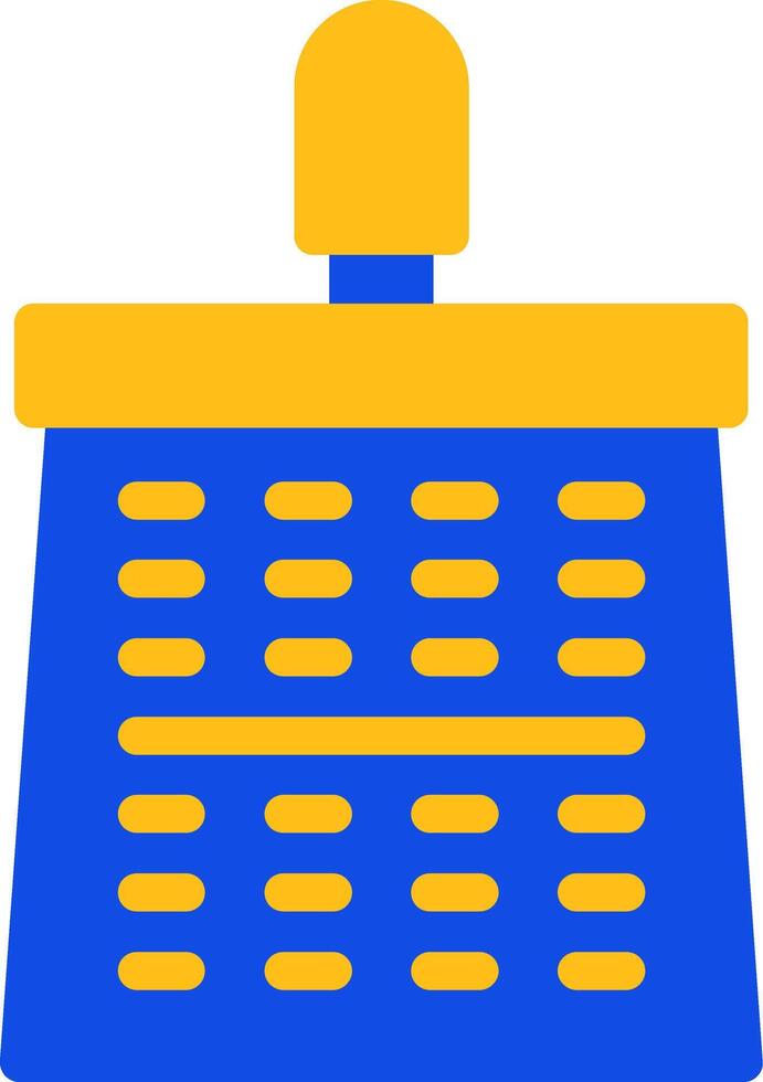 Cheese Grater Flat Two Color Icon vector