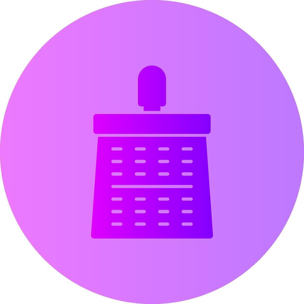Cheese Grater Gradient Circle Icon vector