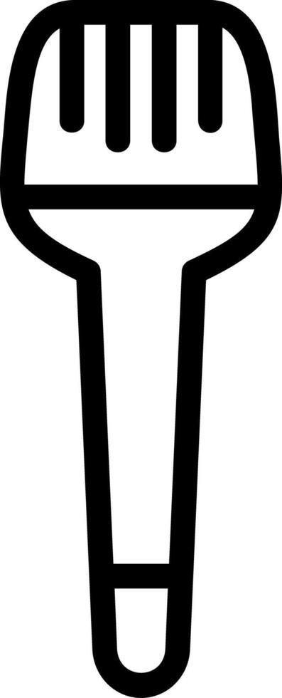 Pastry Brush Line Icon vector