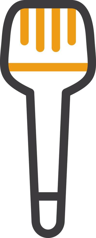 Pastry Brush Glyph Two Color Icon vector