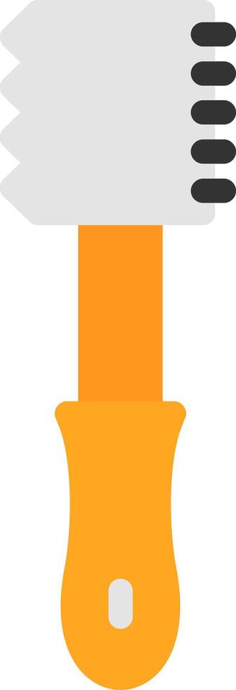Meat Tenderizer Flat Icon vector