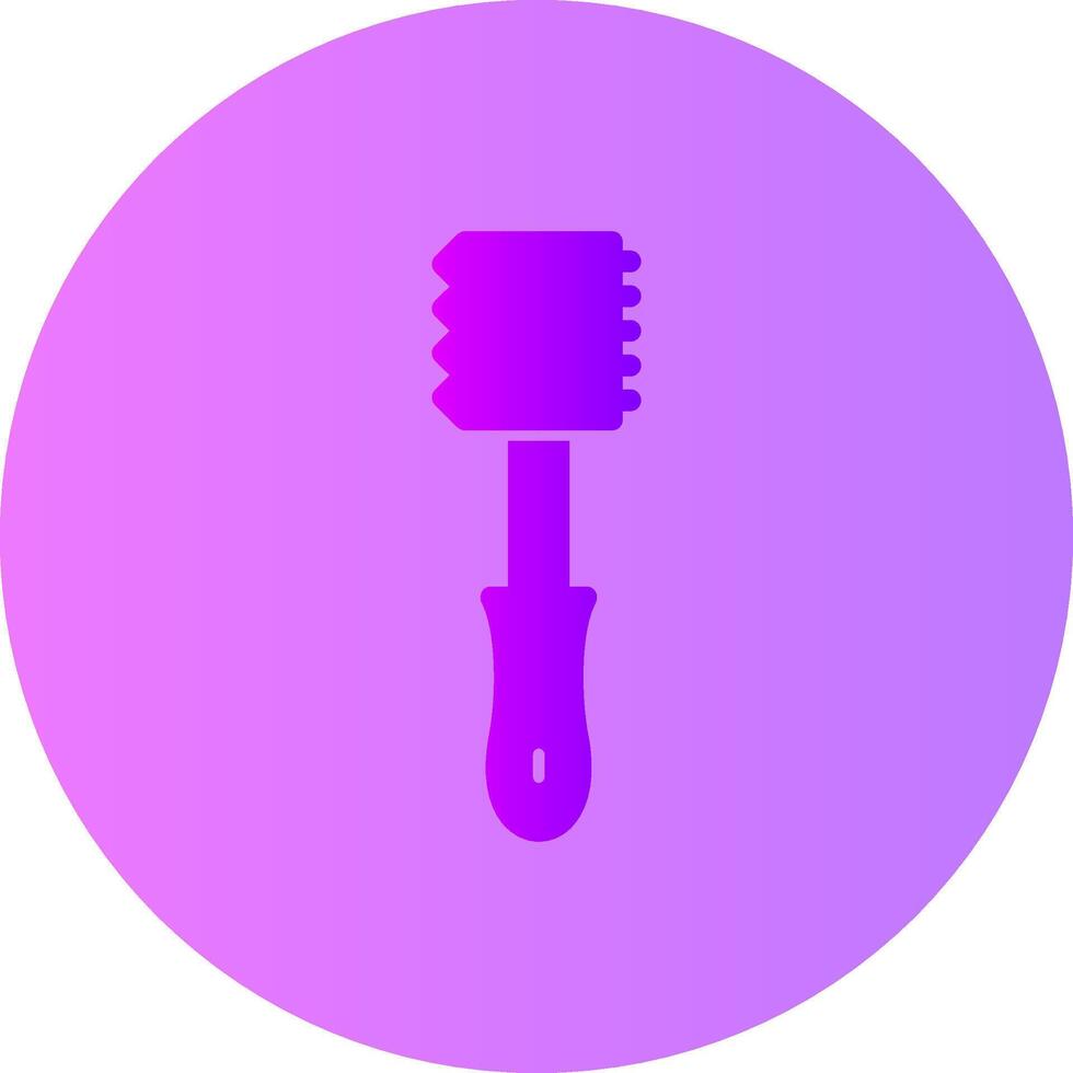 Meat Tenderizer Gradient Circle Icon vector
