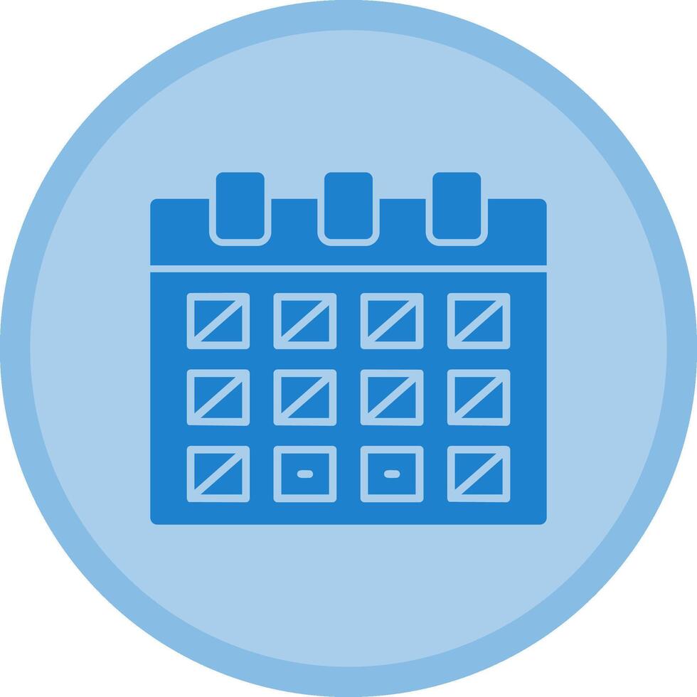 Calendar with event date Multicolor Circle Icon vector