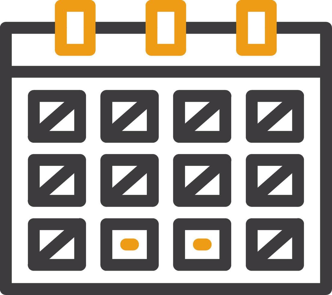 Calendar with event date Line Circle Icon vector
