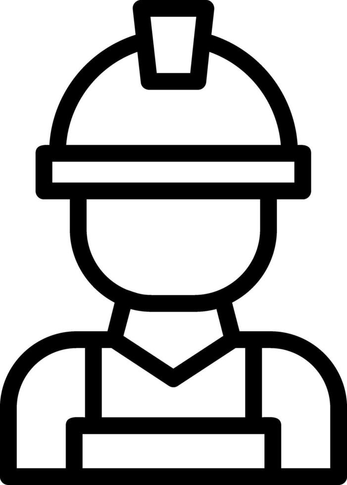 Worker Line Icon vector