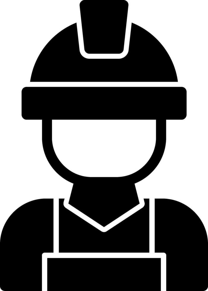 Worker Glyph Icon vector