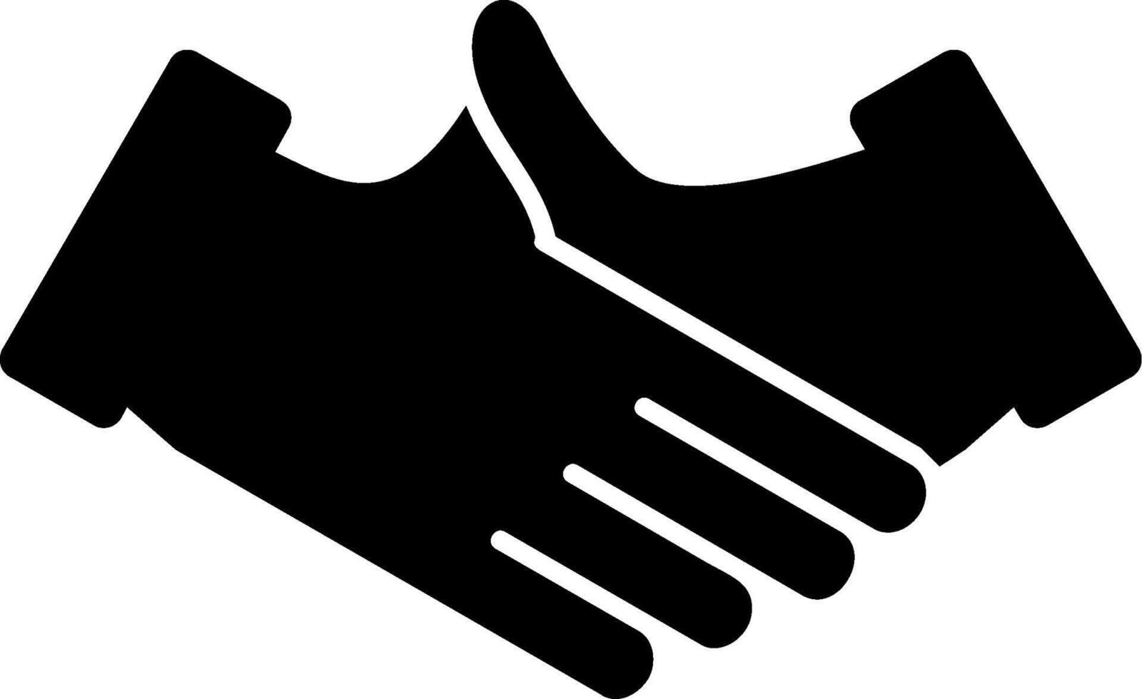 Handshake Glyph Icon vector