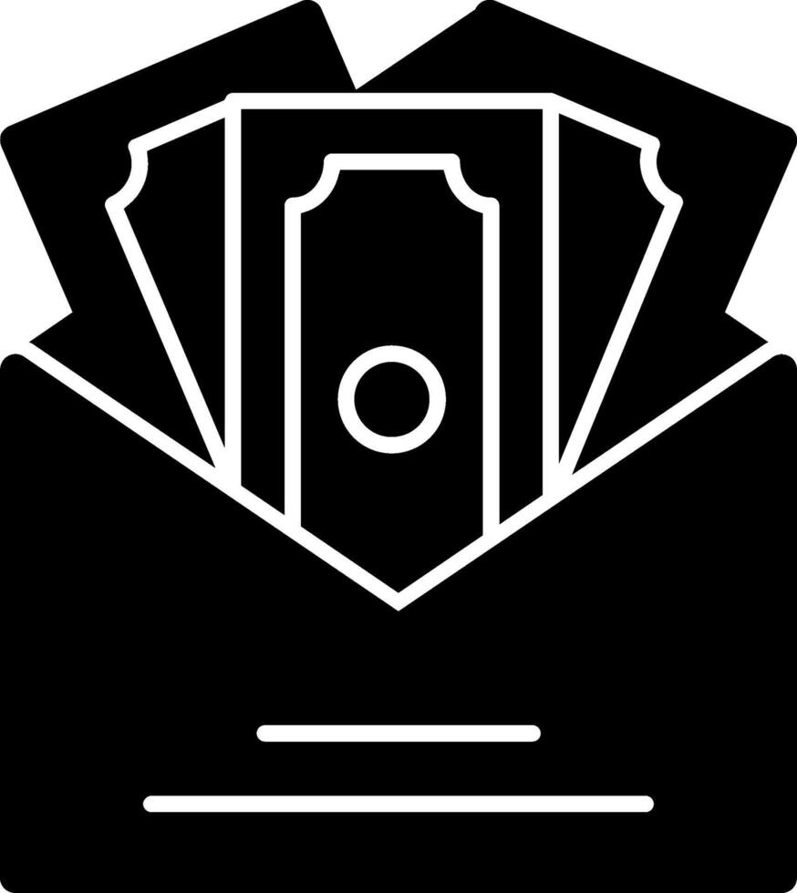 Salary Glyph Icon vector