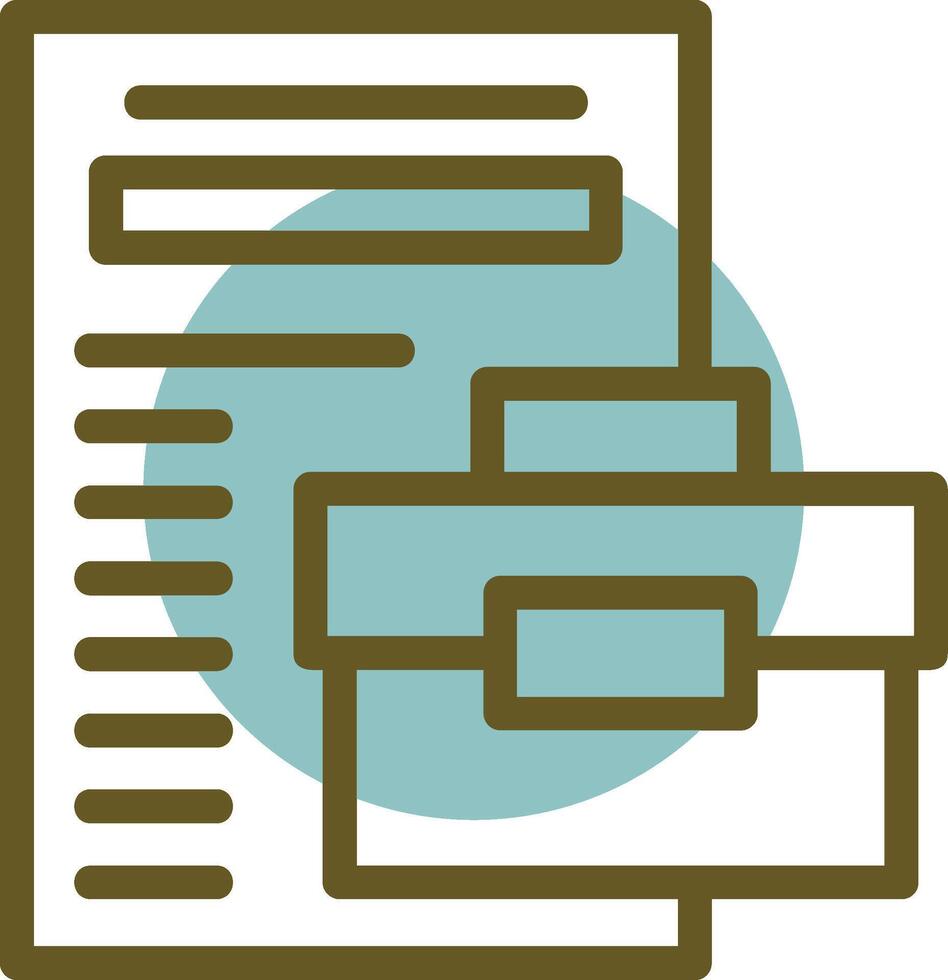 Contract Linear Circle Icon vector