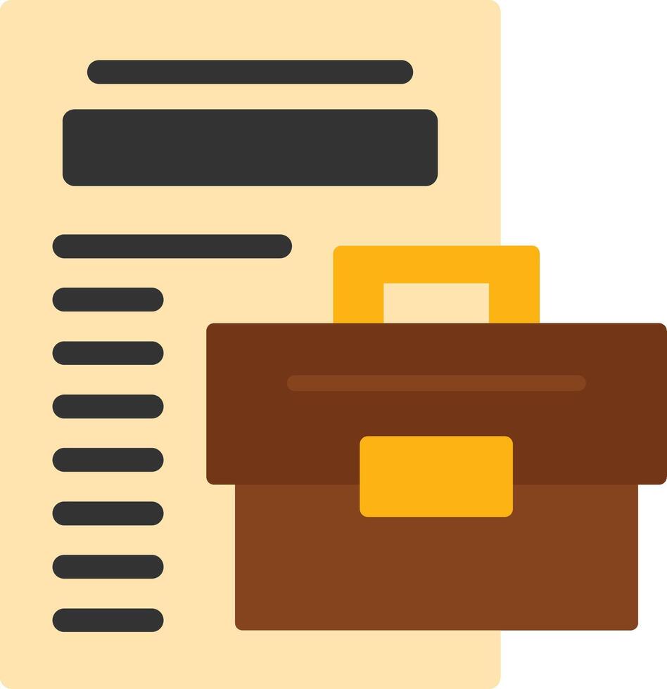 Contract Flat Icon vector