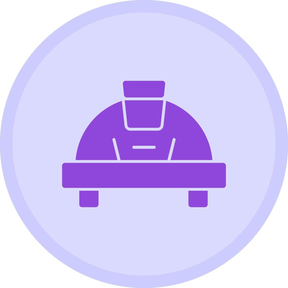 Hard Hat Multicolor Circle Icon vector