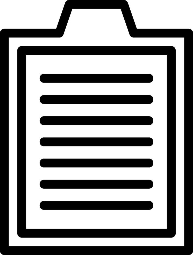 Clipboard Line Icon vector
