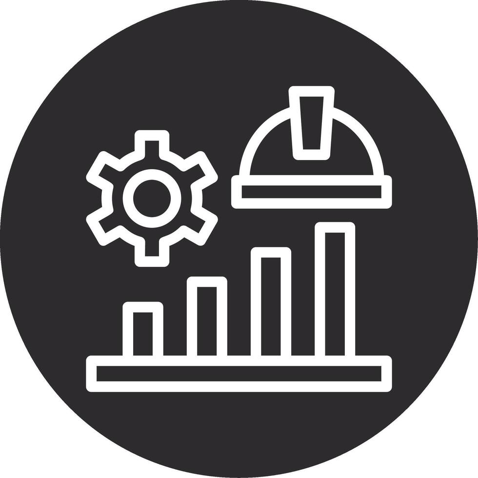 Chart Inverted Icon vector