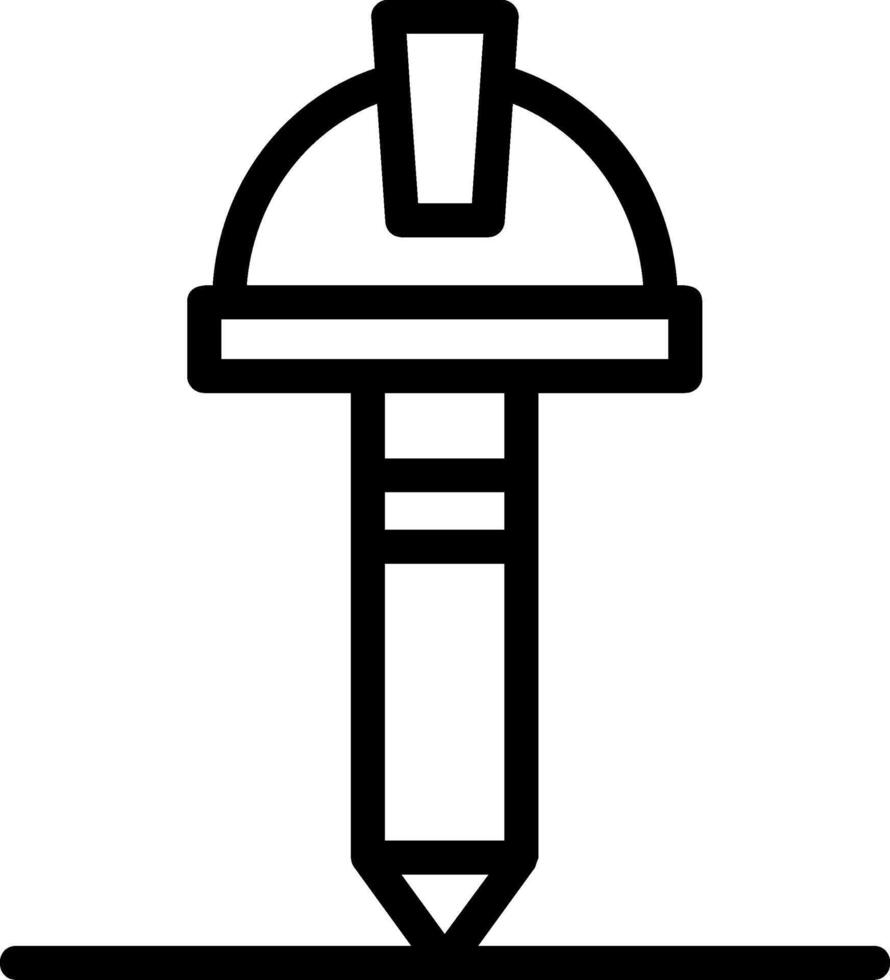 Pen Line Icon vector