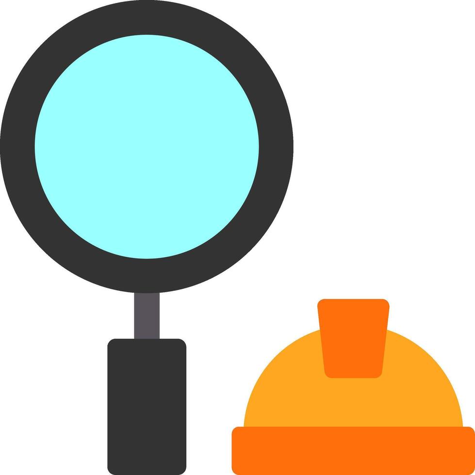 Magnifying Glass Flat Icon vector