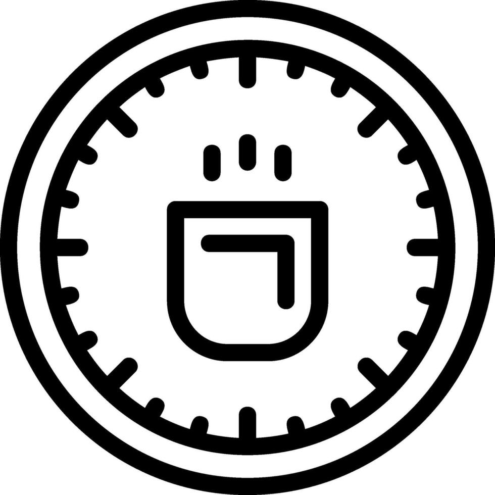 icono de línea de descanso para tomar café vector