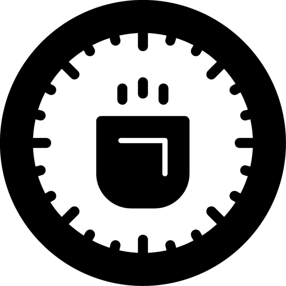 icono de glifo de pausa para el café vector