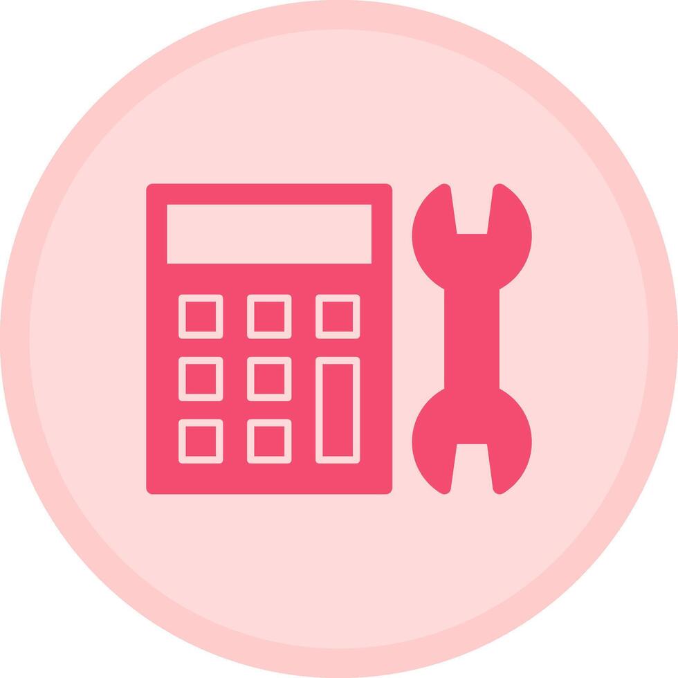 Calculator Multicolor Circle Icon vector