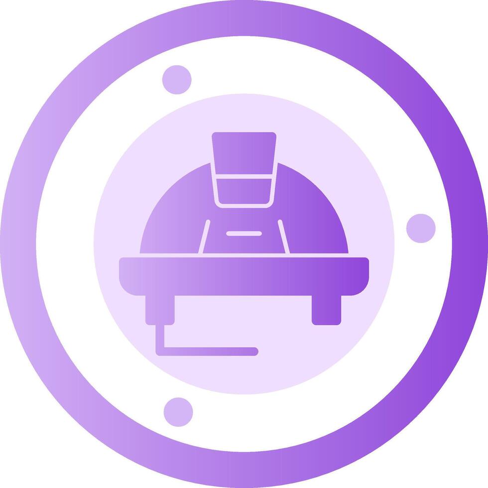Worker Hat Glyph Gradient Icon vector