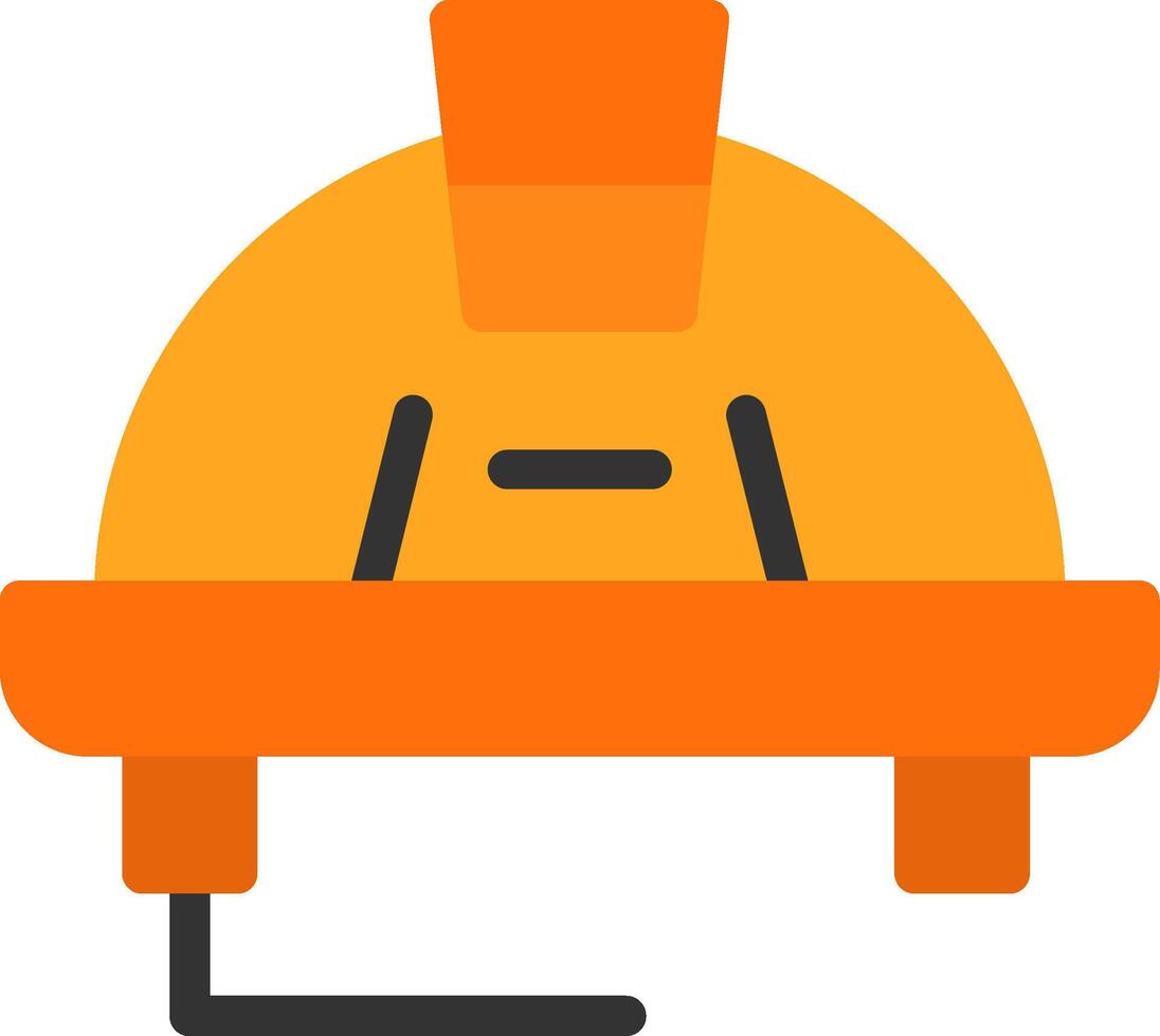 Worker Hat Flat Icon vector