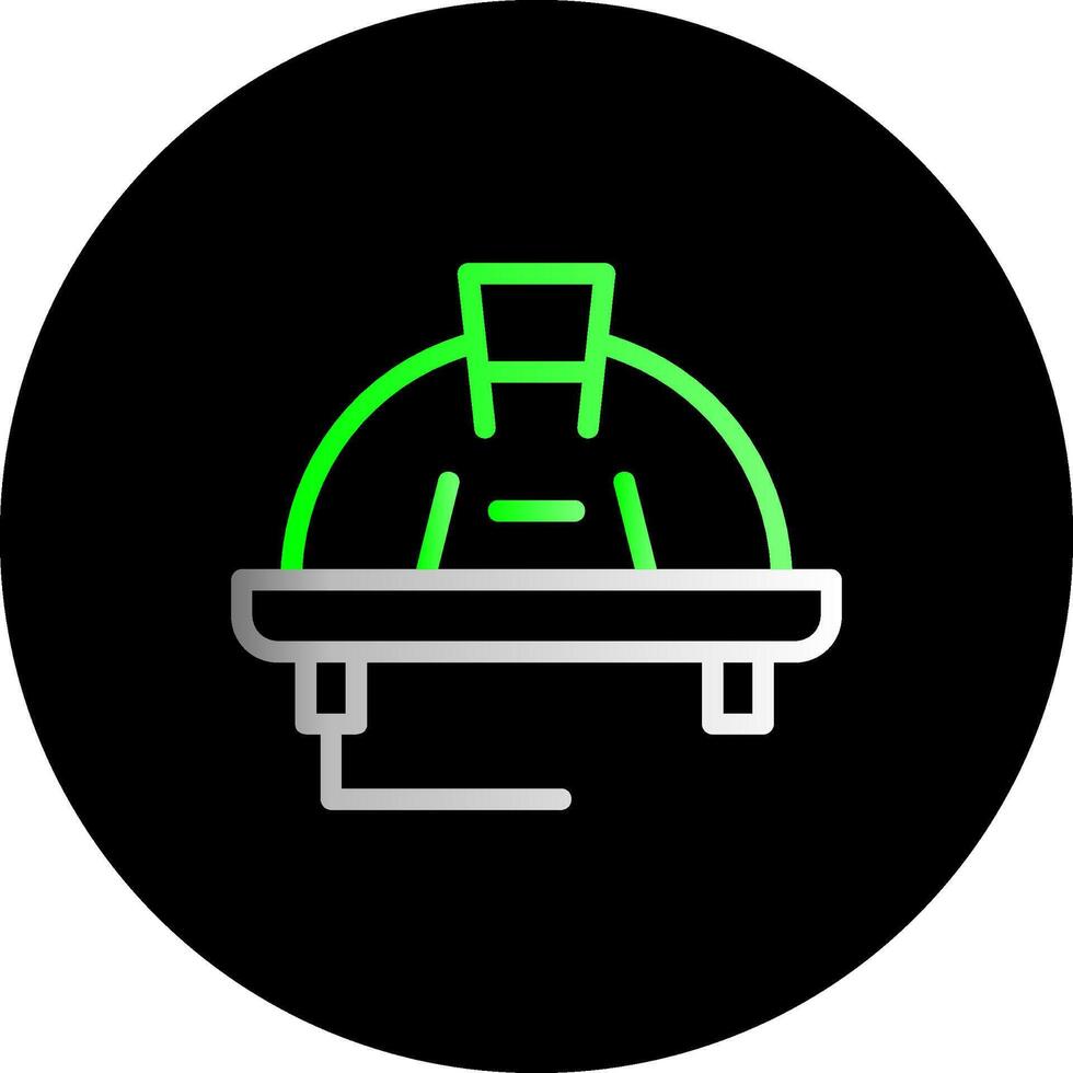 Worker Hat Dual Gradient Circle Icon vector