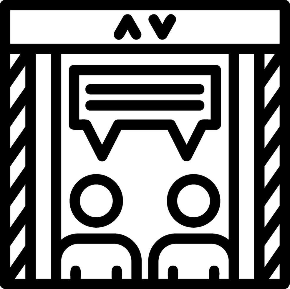Elevator pitch Line Icon vector