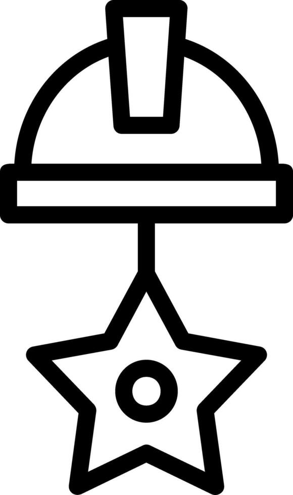 Star Line Icon vector